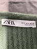 Zara 100% Polyester Green Cardigan Size S - photo 7