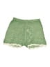 Shein 100% Polyester Paisley Green Shorts Size L - photo 1