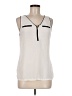 Express 100% Polyester Ivory Sleeveless Blouse Size M - photo 1