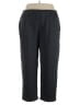 Reebok 100% Polyester Solid Black Casual Pants Size 2X - photo 1