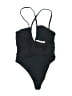 Unbranded Solid Black One Piece Swimsuit Size XXS (estimated) - photo 2