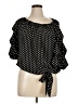 Coco Bianco Polka Dots Black 3/4 Sleeve Blouse Size XL - photo 1