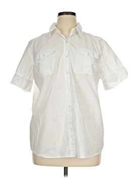 Lands' End Short Sleeve Button Down Shirt