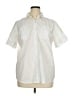 Lands' End 100% Baumwolle Ivory Short Sleeve Button-Down Shirt Size 1X - photo 1