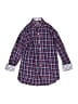 Thomas Dean 100% Cotton Plaid Blue Long Sleeve Button-Down Shirt Size 8 - photo 1