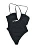 Unbranded Solid Black One Piece Swimsuit Size XXS (estimated) - photo 1