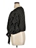 Coco Bianco Polka Dots Black 3/4 Sleeve Blouse Size XL - photo 5