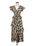 Ulla Johnson 100% Silk Floral Yellow Blue Casual Dress Size 0 - photo 1