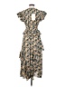 Ulla Johnson 100% Silk Floral Yellow Blue Casual Dress Size 0 - photo 2