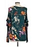 Oddi Teal 3/4 Sleeve Blouse Size L - photo 2