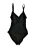 DKNY Solid Black One Piece Swimsuit Size S - photo 1