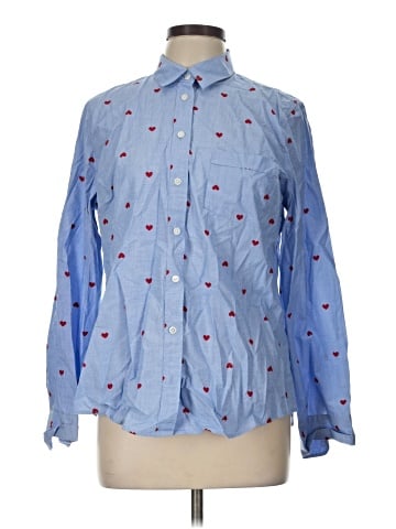 J.Crew Factory Store Long Sleeve Button-Down Shirt (view 1)
