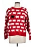 Unbranded 100% Polyester Print Red Pullover Sweater Size L - photo 1