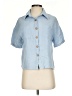 Shein Blue Short Sleeve Blouse Size 4 - photo 1