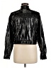 Gap 100% Polyester Metallic Black Jacket Size M - photo 2