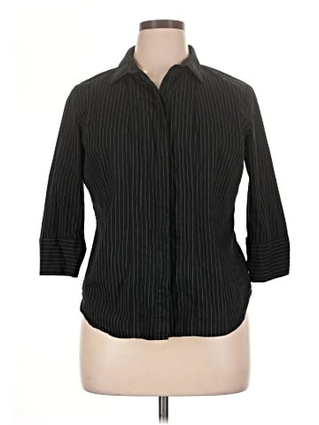 Worthington 3/4 Sleeve Button-Down Shirt (view 1)