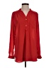 Azalea 100% Polyester Red Long Sleeve Blouse Size S - photo 1