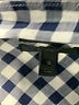 Aqua Checkered-gingham Blue Long Sleeve Button-Down Shirt Size 10 - photo 7