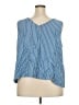 J.Jill 100% Rayon Blue Sleeveless Button-Down Shirt Size 3X - photo 2