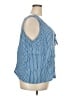 J.Jill 100% Rayon Blue Sleeveless Button-Down Shirt Size 3X - photo 4