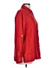 Studio Works 100% Linen Solid Red Long Sleeve Button-Down Shirt Size L - photo 4