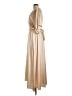 Baltic Born 100% Polyester Metallic Ivory Gold Casual Dress Size L - photo 5