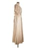 Baltic Born 100% Polyester Metallic Ivory Gold Casual Dress Size L - photo 4
