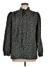 Ample Togs 100% Polyester Animal Print Black Long Sleeve Blouse Size L (estimated) - photo 1