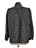Ample Togs 100% Polyester Animal Print Black Long Sleeve Blouse Size L (estimated) - photo 2