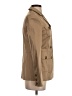 Tory Burch 100% Cotton Color Block Solid Tan Trenchcoat Size XS - photo 4