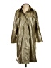 Newport News 100% Nylon Metallic Gold Raincoat Size S - photo 1