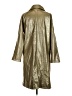 Newport News 100% Nylon Metallic Gold Raincoat Size S - photo 2