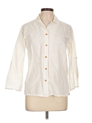 Harve Benard 3/4 Sleeve Button-Down Shirt (view 1)