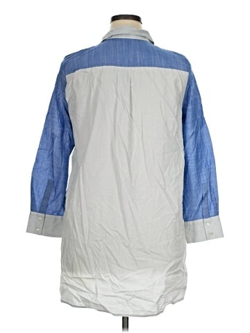 Ann Taylor 3/4 Sleeve Button-Down Shirt (view 2)