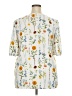 Remade 100% Polyester White 3/4 Sleeve Blouse Size 2X - photo 2