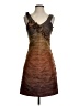 Max and Cleo Tie-dye Brown Cocktail Dress Size 4 - photo 1
