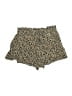 Vanilla Star 100% Rayon Animal Print Gold Shorts Size L - photo 1