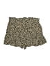 Vanilla Star 100% Rayon Animal Print Gold Shorts Size L - photo 2