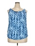 Eddie Bauer 100% Rayon Blue Sleeveless Blouse Size 2X - photo 1