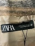 Zara 100% Acetate Plaid Brown Coat Size S - photo 6