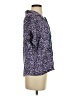Tiny Color Block Blue Short Sleeve Blouse Size S - photo 4