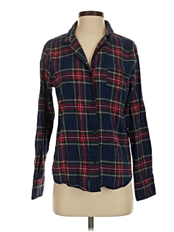 Petite Plume Long Sleeve Button-Down Shirt (view 1)