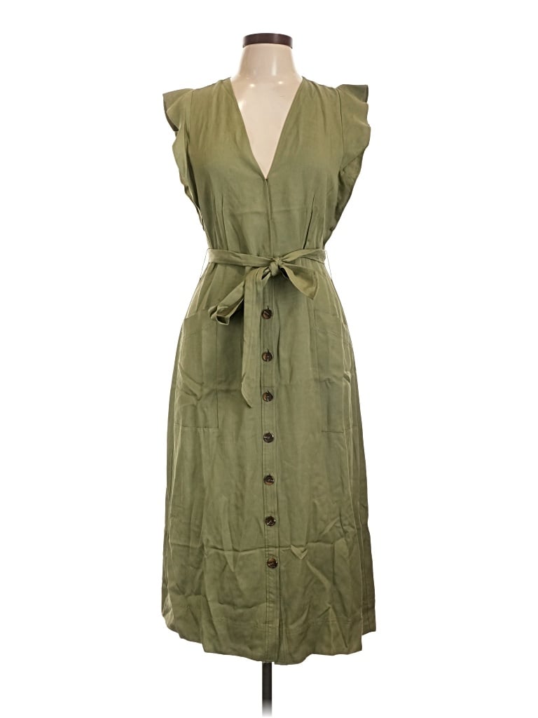 Pre-owned Reiss Casual Dress In Green