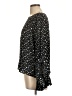 H&M 100% Viscose Black Long Sleeve Blouse Size 10 - photo 5