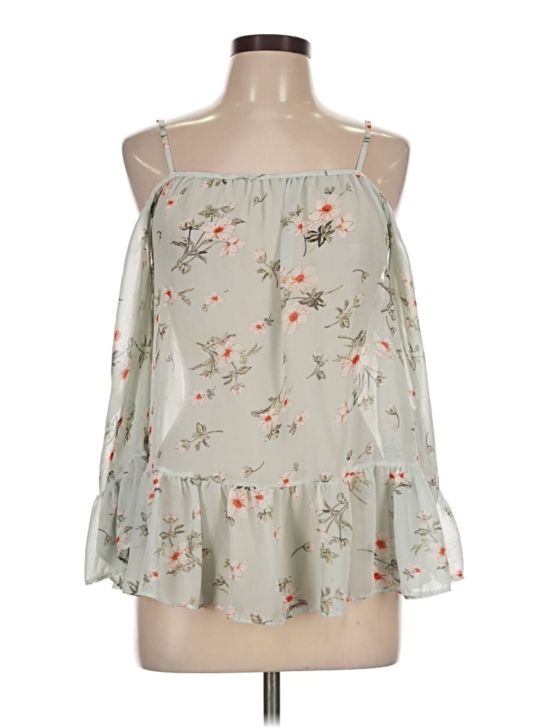 Pre-owned Passport Sleeveless Blouse In Green