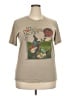Assorted Brands Print Tan Short Sleeve T-Shirt Size XXL (estimated) - photo 1