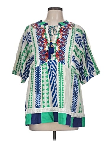 Verb by Pallavi Singhee Short Sleeve Blouse (view 1)