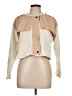 Zara 100% Cotton Color Block Ivory Jacket Size L - photo 1