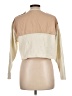 Zara 100% Cotton Color Block Ivory Jacket Size L - photo 2