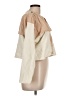 Zara 100% Cotton Color Block Ivory Jacket Size L - photo 4
